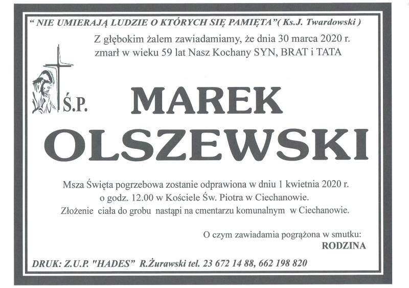 MAREK OLSZEWSKI