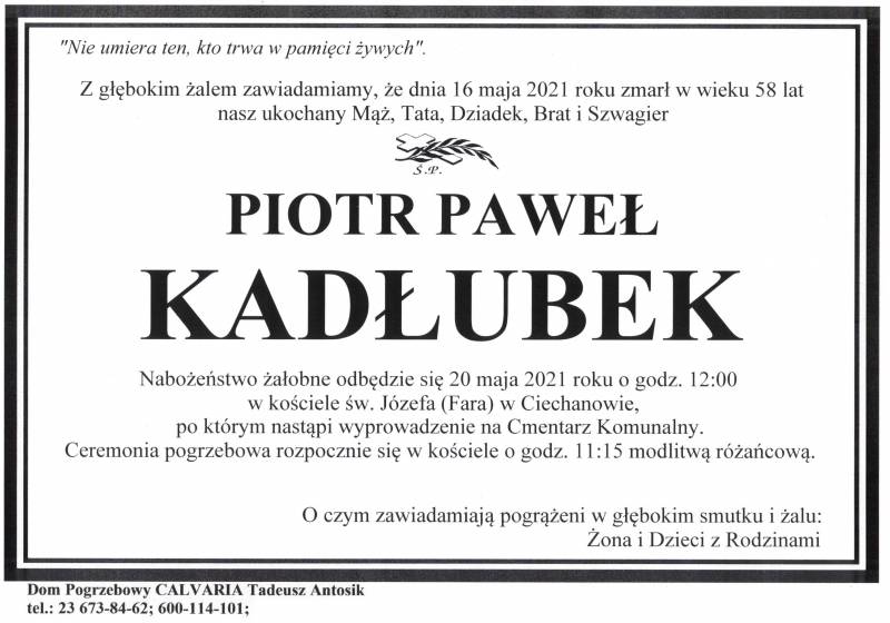 Piotr Paweł Kadłubek