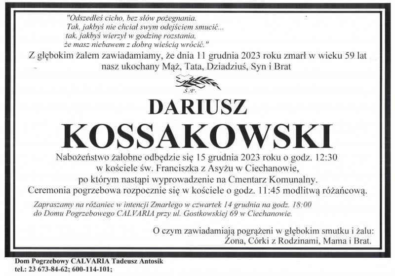 Dariusz Kossakowski