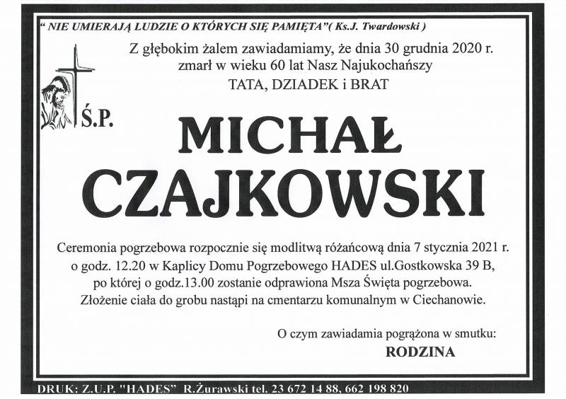 MICHAŁ CZAJKOWSKI