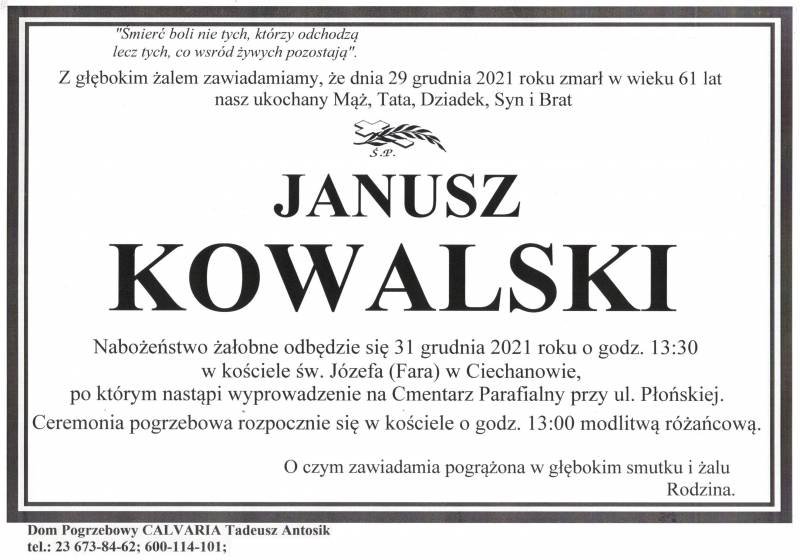 Janusz Kowalski