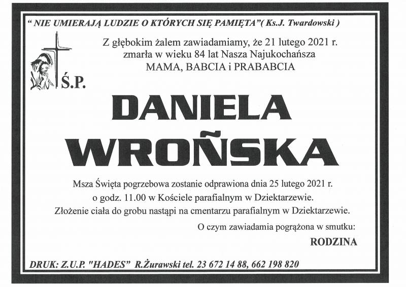 DANIELA WROŃSKA