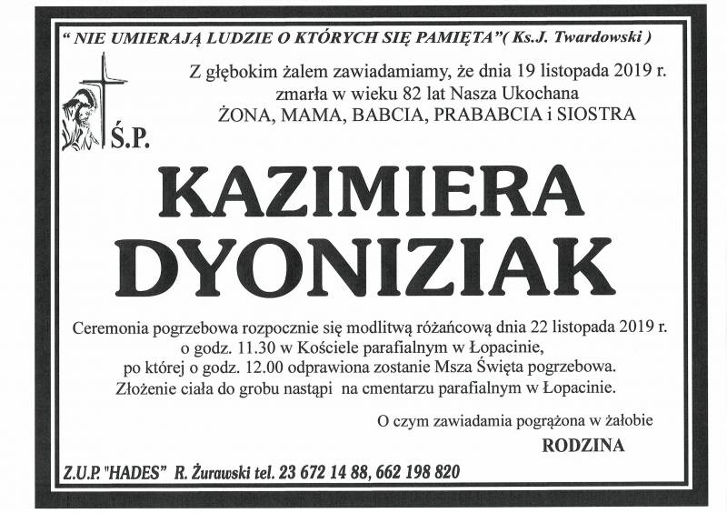 Kazimiera Dyoniziak
