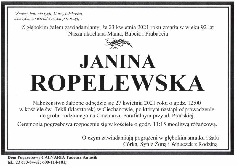 Janina Ropelewska