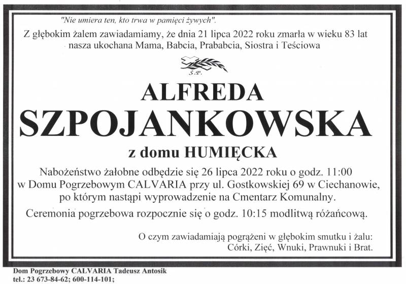 Alfreda Szpojankowska