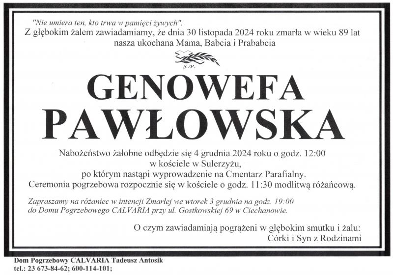 Genowefa Pawłowska