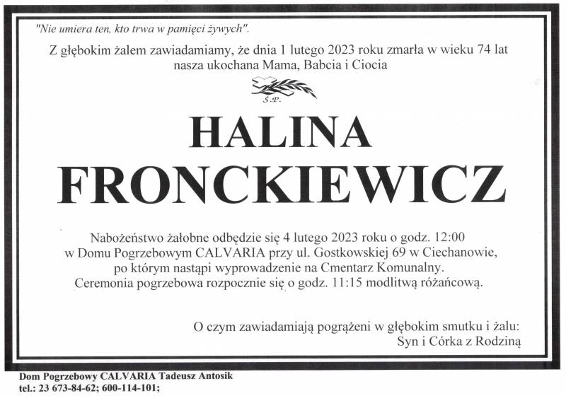 Halina Fronckiewicz