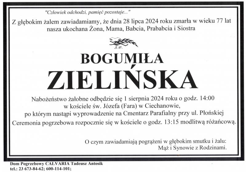 Bogumiła Zielińska
