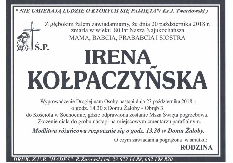 Irena  Kołpaczyńska