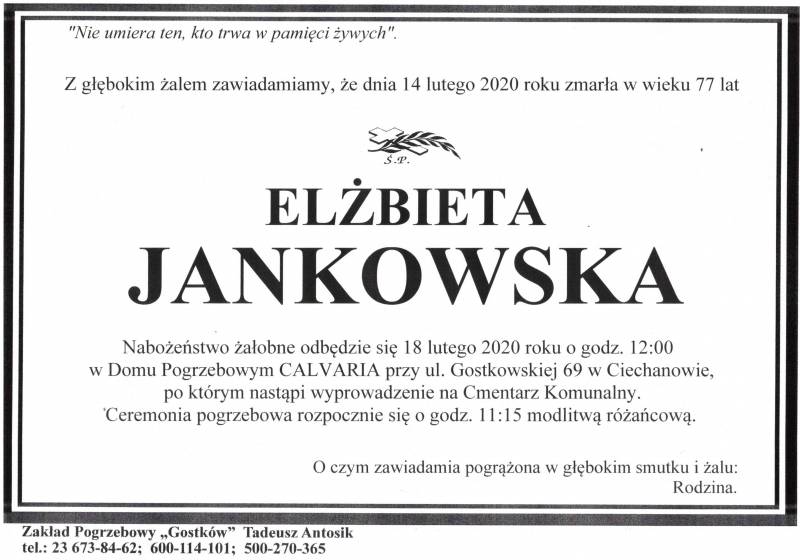 ELŻBIETA JANKOWSKA