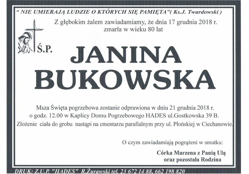 Janina Bukowska