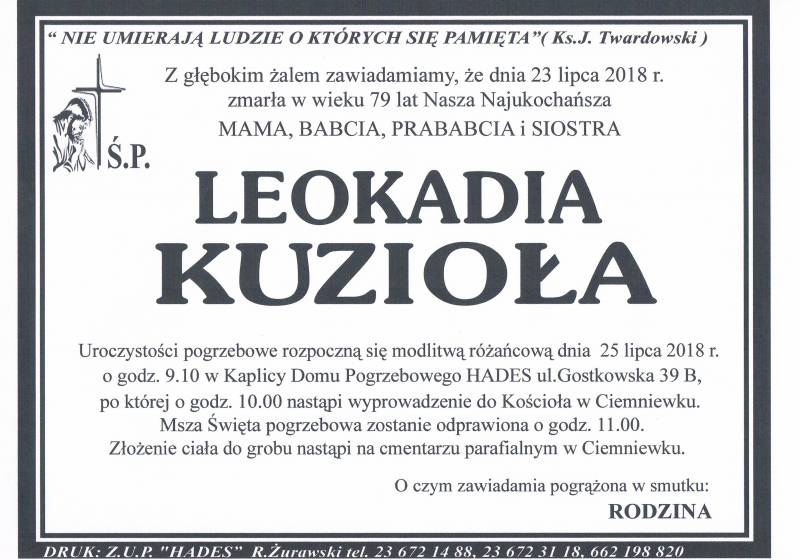 Leokadia Kuzioła