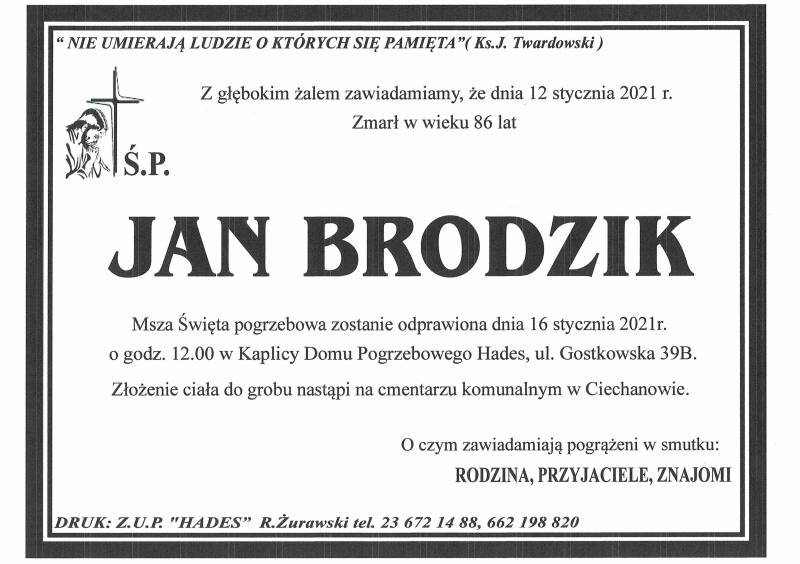 JAN BRODZIK