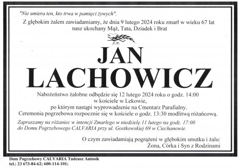 Jan Lachowicz
