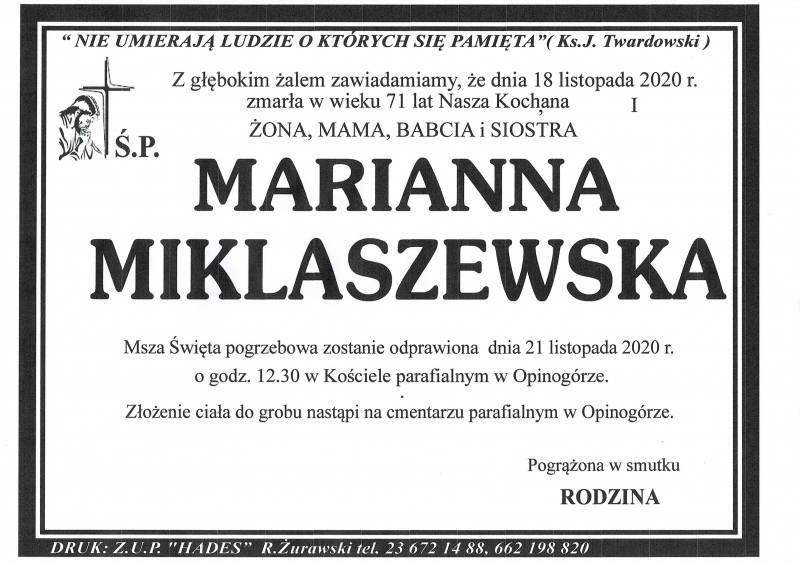 Marianna Miklaszewska