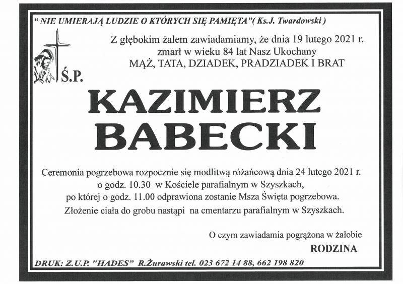 KAZIMIERZ BABECKI