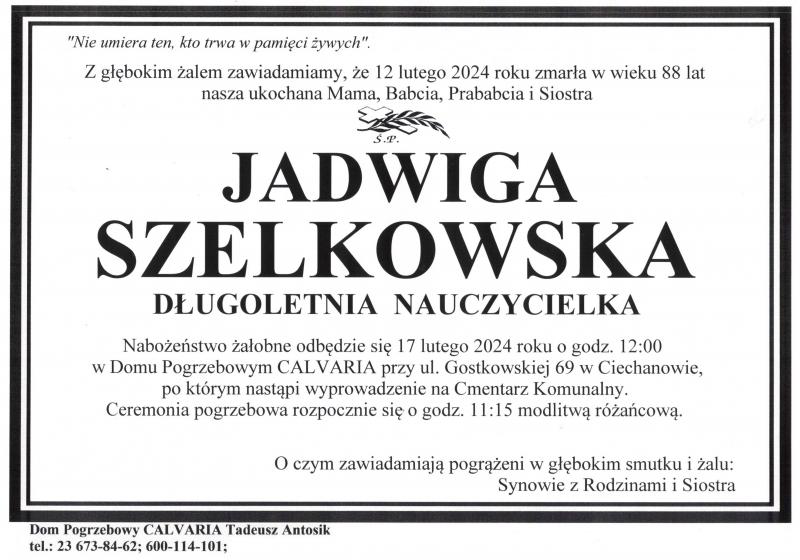 Jadwiga Szelkowska