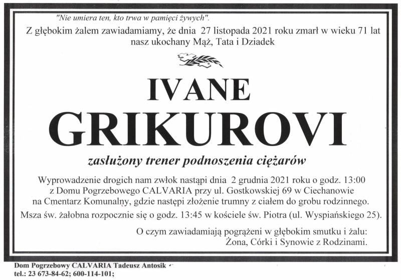 Ivane Grikurovi