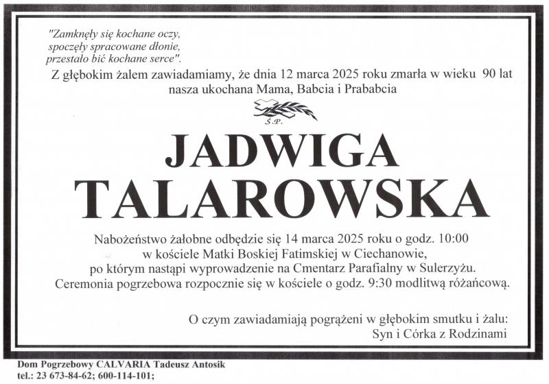 Jadwiga Talarowska