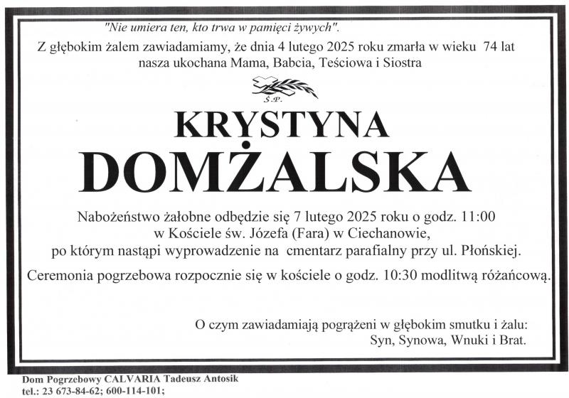 Krystyna Domżalska