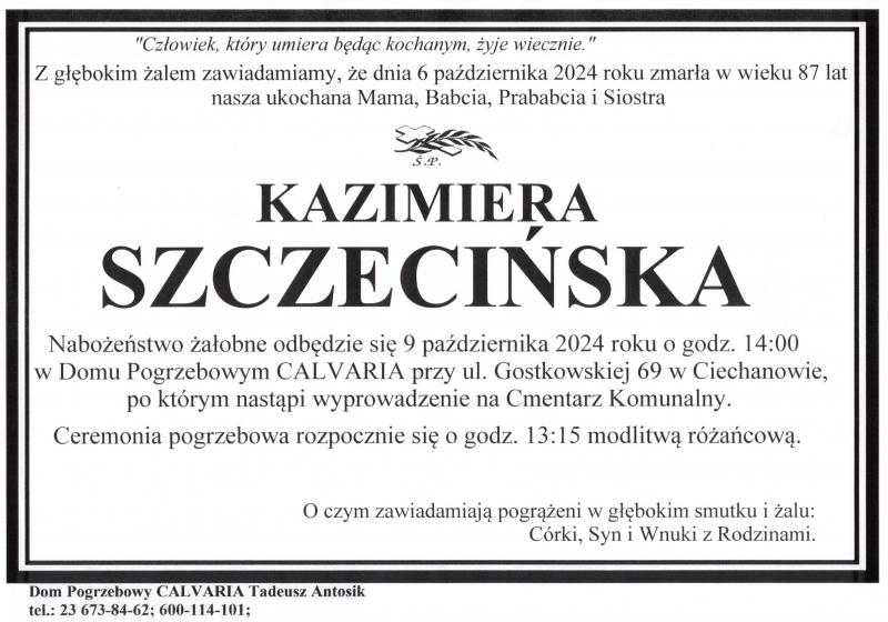 Kazimiera Szczecińska