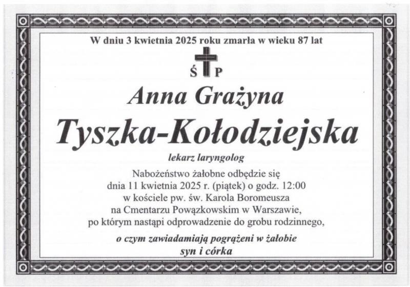 Anna Grażyna Tyszka - Kołodziejska