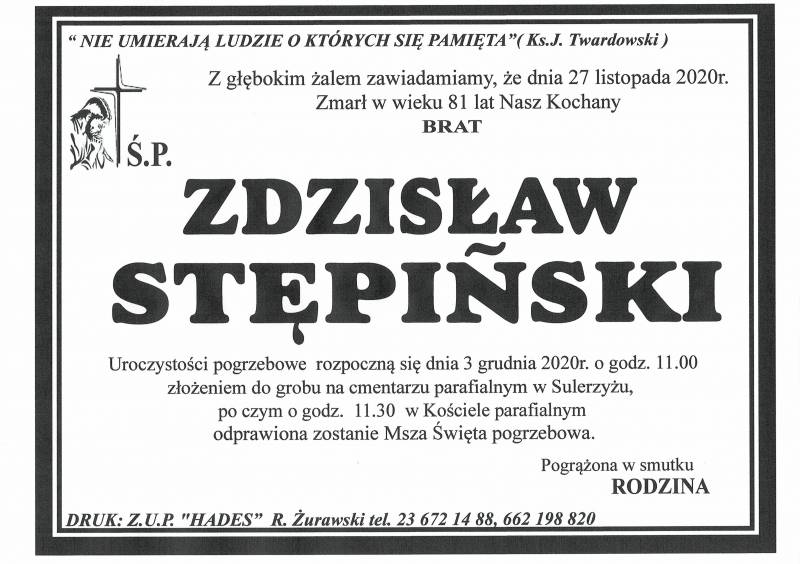 ZDZISŁAW STĘPIŃSKI