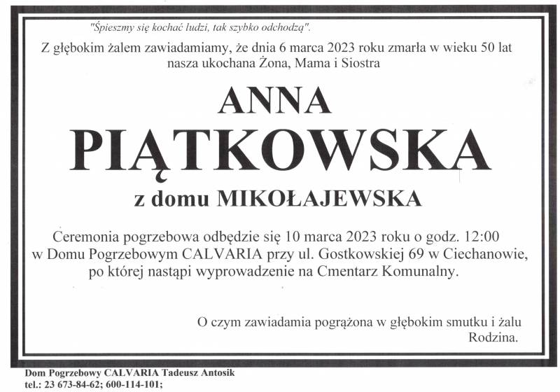 Anna Piątkowska