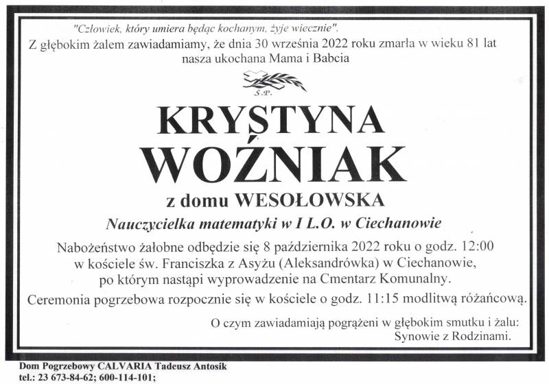 Krystyna Woźniak