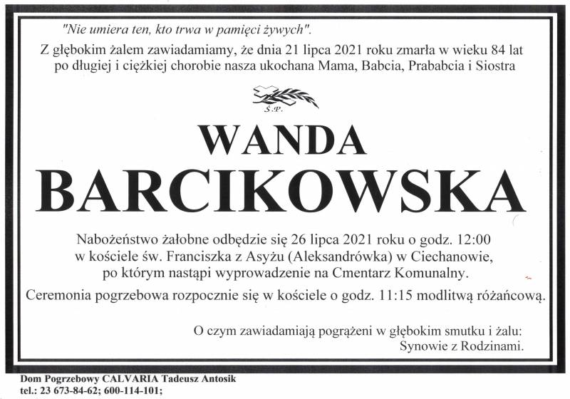 Wanda Barcikowska