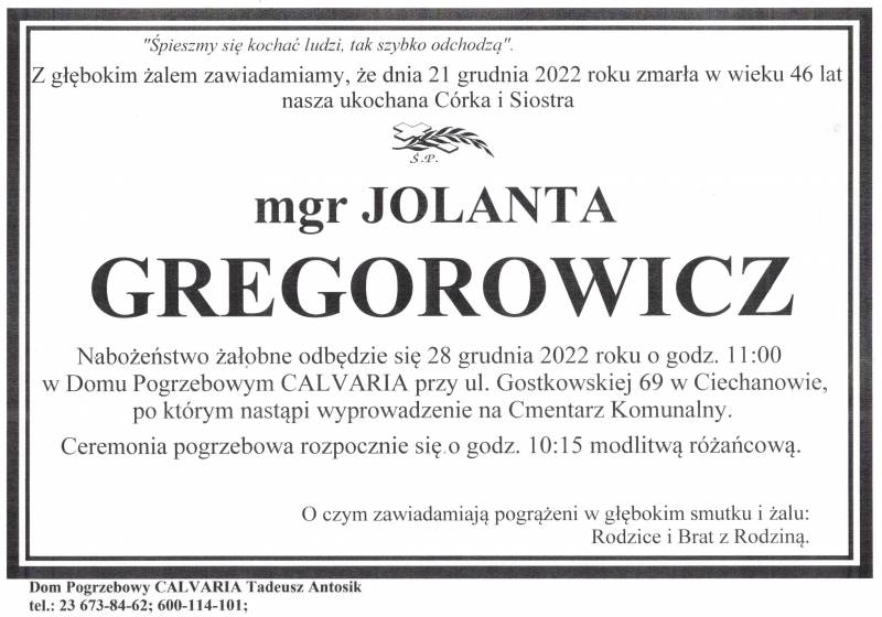 Jolanta Gregorowicz
