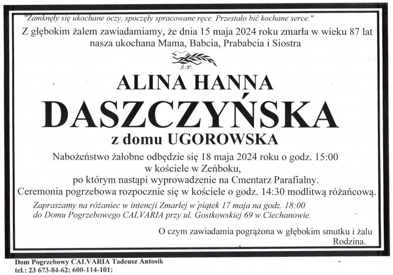Alina Hanna Daszczyńska