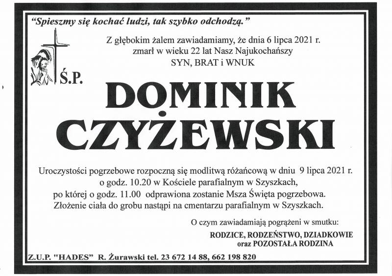 DOMINIK CZYŻEWSKI
