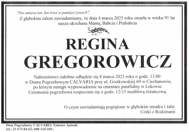 Regina Gregorowicz