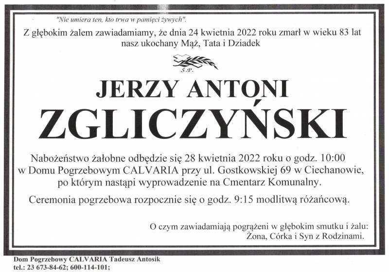 Jerzy Antoni Zgliczyński