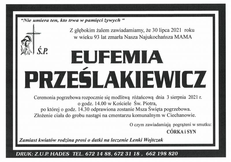 EUFEMIA PERZEŚLAKIEWICZ