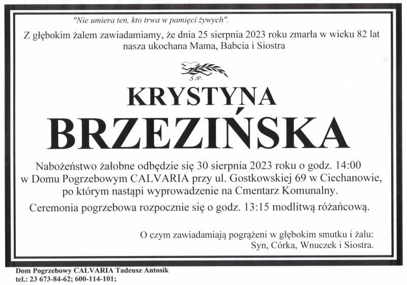 Krystyna Brzezińska