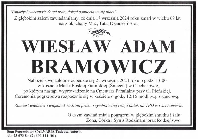 Wiesław Adam Bramowicz