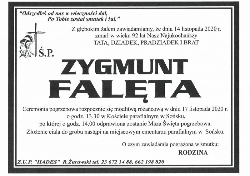 ZYGMUNT FALĘTA