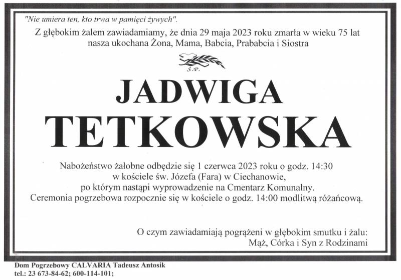 Jadwiga Tetkowska