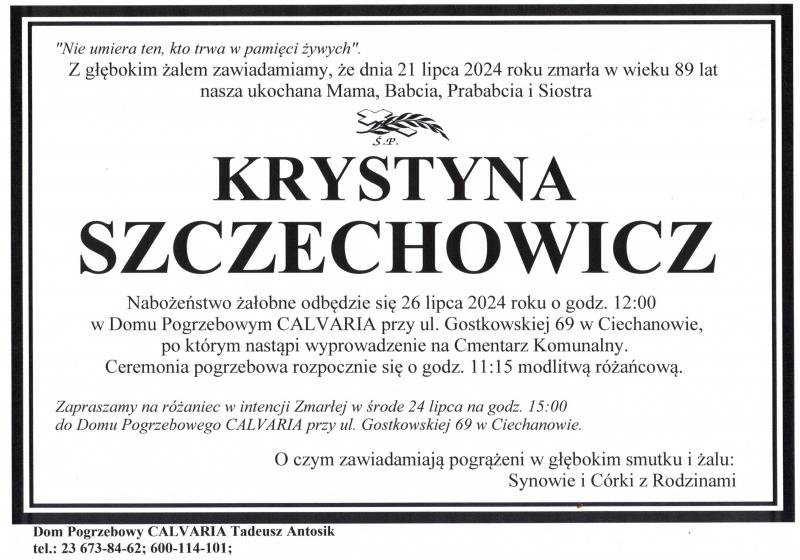 Krystyna Szczechowicz