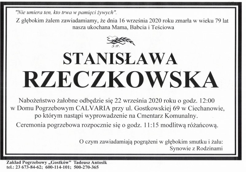 Stanisława Rzeczkowska