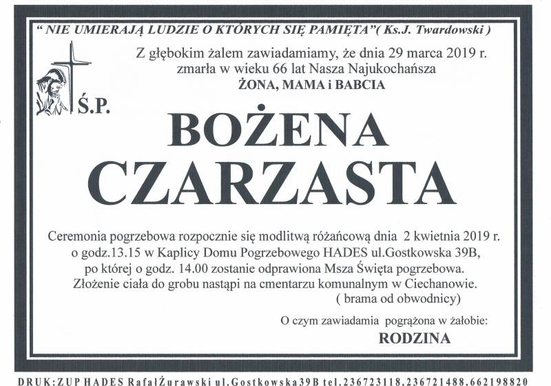 Bożena Czarzasta