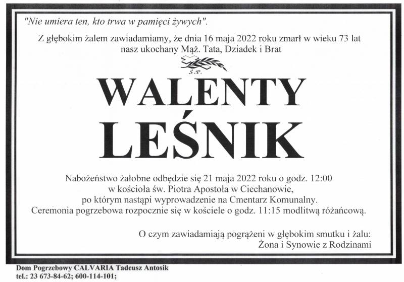 Walenty Leśnik