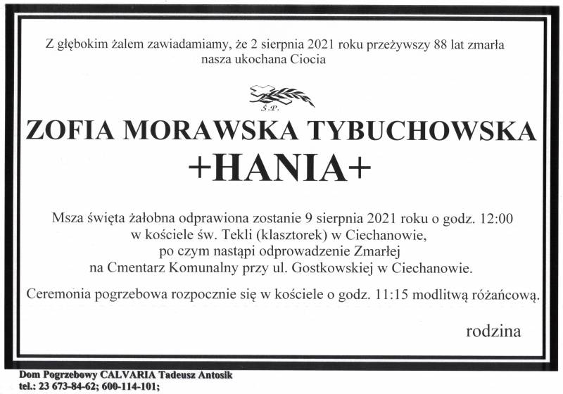 Zofia Morawska Tybuchowska