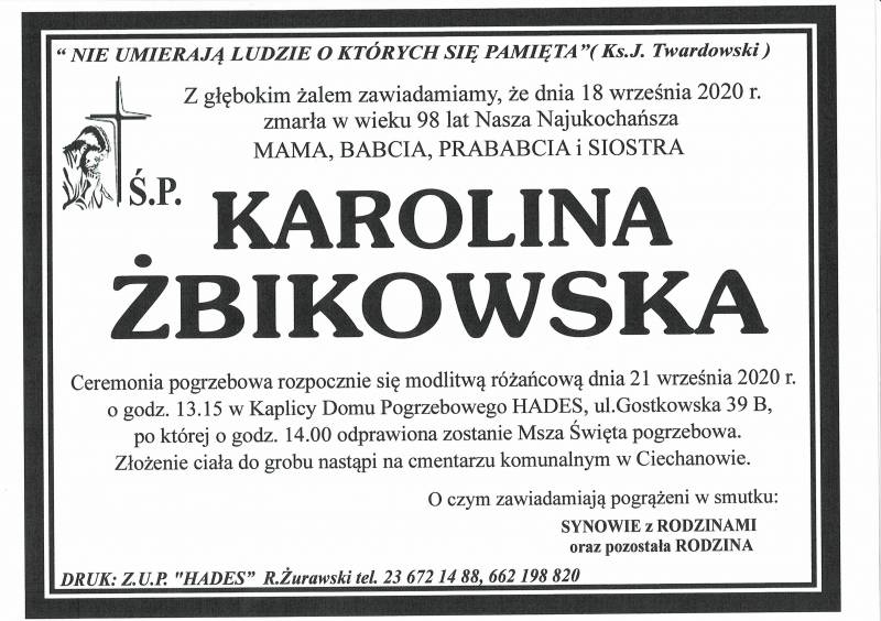 Karolina  ŻBIKOWSKA
