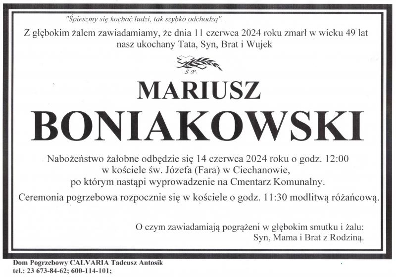 Mariusz Boniakowski