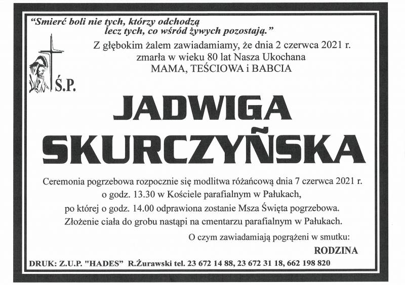 JADWIGA SKURCZYŃSKA