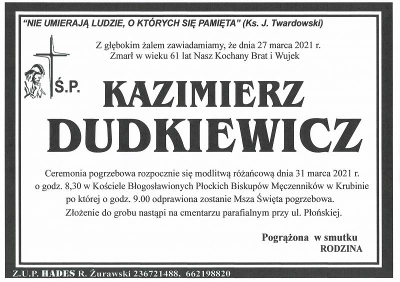 KAZIMIERZ DUDKIEWICZ
