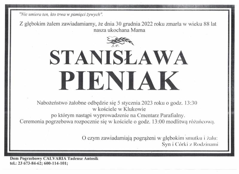 Stanisława Pieniak